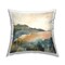 Abstract Nature Hills Decorative Printed Throw Pillow Design by Irena Orlov, 18 x 7 x 18